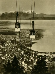 The Pfänderbahn cable car, Bregenz, Austria