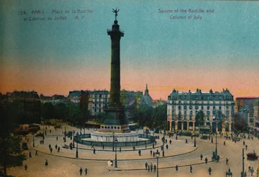 The Place de la Bastille and the July Column, Paris