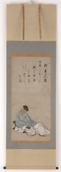The Poet Kakinomoto no Hitomaro, Muromachi or Momoyama Period
