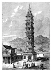 The Porcelain Tower of Nanjing, China
