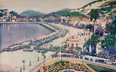 The Praia da Lapa and Praca da Gloria