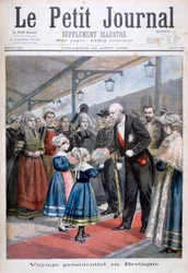 The President of the French Republic visiting Brittany