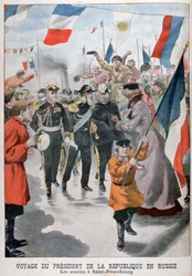 The President of the Republic of France visiting St Petersburg, Russia, 1902