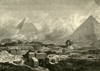 The Pyramids and Sphinx, 1890