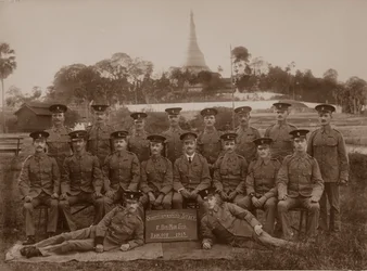 The Quartermasters Staff of the 1st Royal Munster Fusiliers, Rangoon, Burma