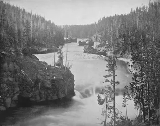 The Rapids of the Yellowstone, 19th century