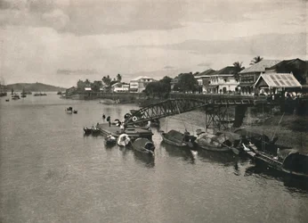 The River Bank and Strand Road, Moulmein, 1900