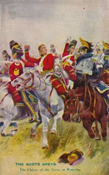 The Royal Scots Greys. The Charge of the Greys at Waterloo