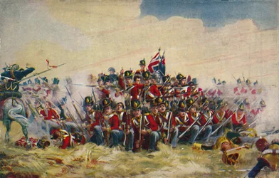 The Royal Scots. The Square at Quatre Bras