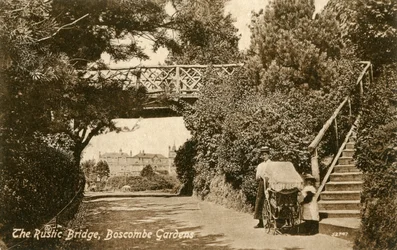 The Rustic Bridge, Boscombe Gardens, Bournemouth, Dorset