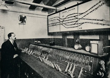 The Signal-Box at a Tube Railway Junction