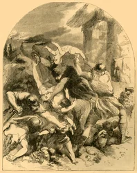 The Sister of King Sweyn murdered in the General Massacre of the Danes by the Saxons 1002, c1890