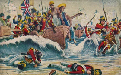 The Somerset Light Infantry. The Desperate Landing at Aboukir Bay, 1801