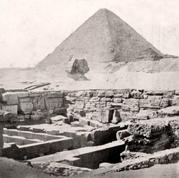 The Sphinx and the Great Pyramid, Egypt, Early 20th Century