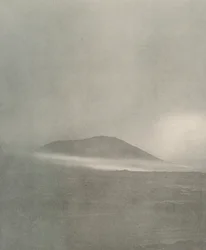 The Start of a Blizzard...Drift Coming Round Mount Erebus, c1908