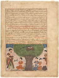 The Story of Adam, His Sons and Progeny, from a Jami al-tavarikh Compendium of Chronicles