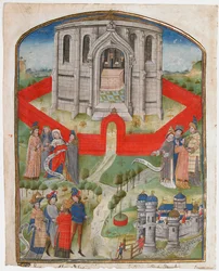 The Temple in Jerusalem, from the Postilla Litteralis Literal Commentary