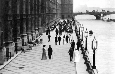The Terrace, Afternoon Tea, Palace of Westminster, London, c1905