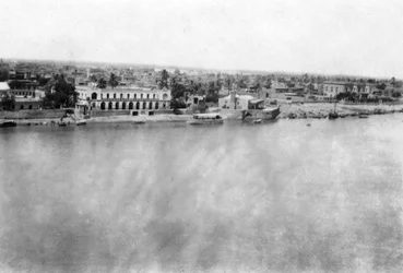 The Tigris River from the 31st British General Hospital, Baghdad, Mesopotamia, WWI