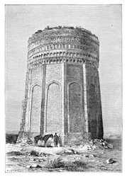 The Tower of Meimandan, Persia (Iran), 1895