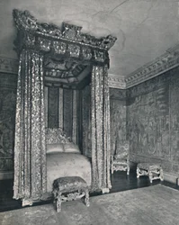 The Venetian Ambassadors Room at Knole. The Bedstead Made for James I, The Chair and Stools