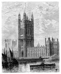 The Victoria Tower and the Houses of Parliament, London