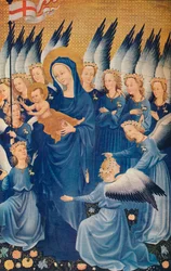 The Virgin and Child with Angels: Leaf of the Wilton Diptych, c1395