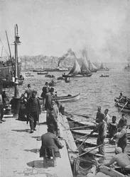 The Waterfront of Stamboul, with Pera in the Distance, 1913