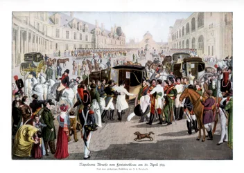 The Adieux at Fontainebleau, France, 20 April 1814, 1900