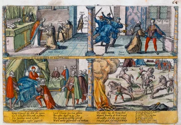 The assassination of Henry III of France, 1589