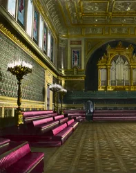 The ballroom, Buckingham Palace, London