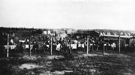 The concentration camp at Frith Hill, Camberley, 1914-1915