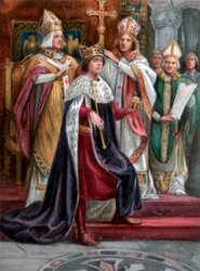 The crowning of Edward I, Westminster, 19 August 1274