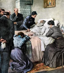 The death of Leo Tolstoy, Russian author and philosopher