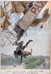 The Death of the Aviator Auguste Severo over Paris