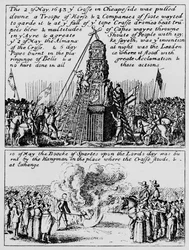 The Destruction of Cheapside Cross and the Burning of the Book of Sports, May 1643, 1903