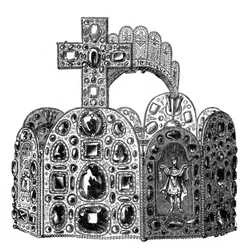 The diadem of Charlemagne, c8th century, 1870