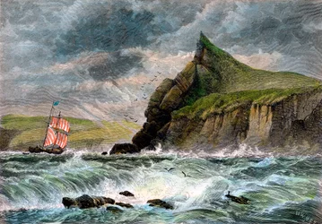 The Entrance to Fowey Harbour, Cornwall, 19th Century