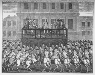 The execution of King Charles I, 30 January 1649