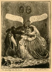 The First Kiss this Ten Years! - or - The Meeting of Britannia & Citizen François