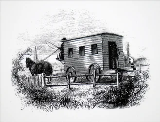 The First Passenger Coach Built by George Stephenson