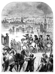 The flooding of Amsterdam in 1672 by the order of William III