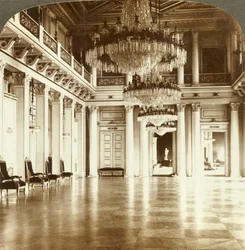 The great ball-room at the Palace, Christiania, Norway