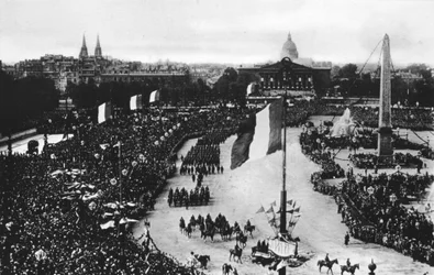 The great victory parade, Paris, France, 14 July 1919