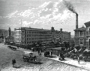 The mill at Saltaire, c1880