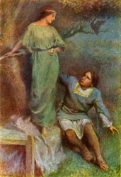 The Pea-Hen Instantly Turned into a Maiden