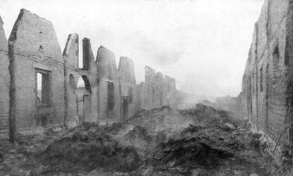The ruins of Albert, Somme, France