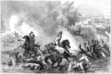 The sortie of the garrison of Jalalabad, Afghanistan, 1842