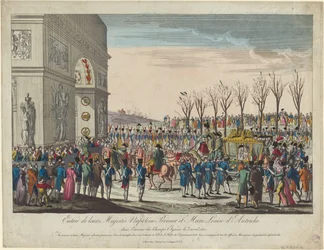 The Wedding Procession of Napoleon and Marie-Louise along the Champs Elysées on 2nd April 1810