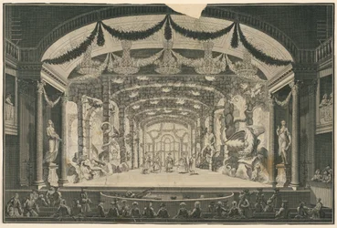 Theater Interior with Performance Taking Place